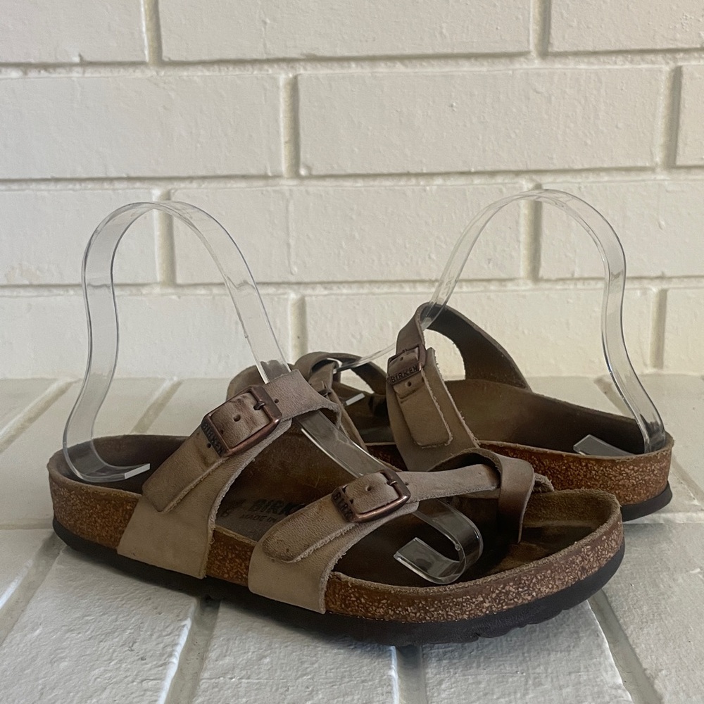 BIRKENSTOCK Women's MAYARI Leather Sandals Shoes Size EU 37 US 6-6.5